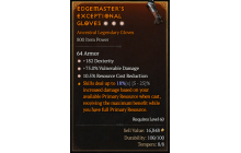 Legendary Gloves[*75 DMG_Vulnerable | *10.5 RCR | *182 DEX]