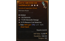 Legendary Gloves[*75 DMG_Vulnerable | *10.5 RCR | *182 DEX]