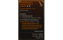 Legendary Gloves[*10.5 RCR | *685 Life | 8 LHC]