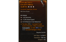 Legendary Gloves[*15 ATKSPD | *10.5 RCR | *182 DEX]