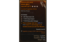 Legendary Gloves[*15 ATKSPD | *75 DMG_Vulnerable | *685 Life]