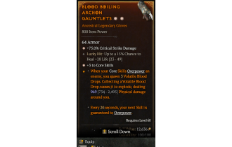 Legendary Gloves[*3 CoreSkills | *75 DMG_Crit]