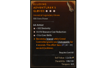 Legendary Gloves[*3 CoreSkills | *10.5 RCR | *182 DEX]