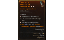 Legendary Gloves[RapidFire | *4 RapidFire | *12 Crit]