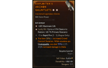 Legendary Gloves[*68.7 LH:Res | *685 Life]