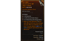 Legendary Gloves[PenetratingShot | *4 PenetratingShot | *12 Crit | *182 DEX]