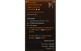 Legendary Helm[*352 Armor | *24 MR | 444 Life]