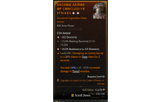 Legendary Chest Armor[*18 ResistAll | *182 DEX]