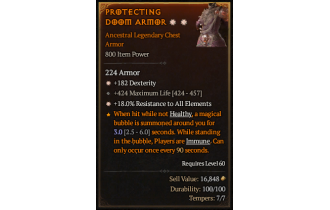 Legendary Chest Armor[*18 ResistAll | *182 DEX | 424 Life]