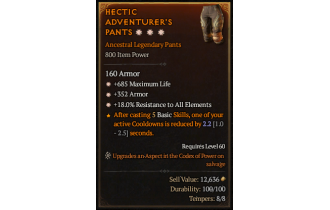 Legendary Pants[*18 ResistAll | *352 Armor | *685 Life]