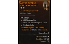 Legendary Pants[*3 BasicSkills | *685 Life]