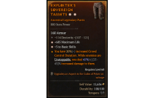 Legendary Pants[*3 BasicSkills | *685 Life | 114 DEX]