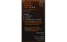 Legendary Pants[*18 ResistAll | *352 Armor | *182 DEX]