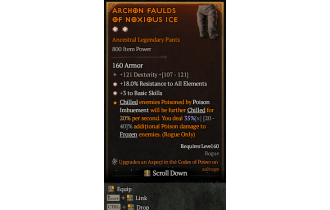 Legendary Pants[*3 BasicSkills | *18 ResistAll | 121 DEX]