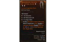 Legendary Pants[*3 BasicSkills | *182 DEX | *685 Life]