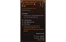 Legendary Boots[*352 Armor | *182 DEX | *685 Life]