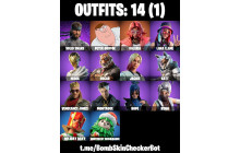 UNIQUE - Peter Griffin, Valeria [14 Skins, 14 Axes, 15 Emotes, 12 Gliders and MORE!]