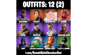 UNIQUE - Peter Griffin, Valeria [12 Skins, 11 Axes, 11 Emotes, 16 Gliders and MORE!]