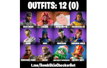 UNIQUE - Peter Griffin, Valeria [12 Skins, 12 Axes, 16 Emotes, 11 Gliders and MORE!]