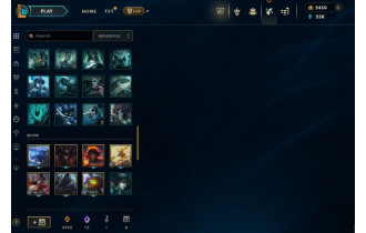 Unranked -  8 Skins, 12 Champs [50000 BE, 30 LVL, 2450 RP and MORE!]