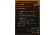 Legendary Ring[*15 ATKSPD | *182 DEX | 35 DMG]