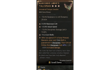 Banished Lord's Talisman[*DMG 60 | *3 CoreSkills | *15 ATKSPD | *15 %Life | 70 DMG_Overpower]