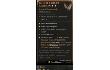 Banished Lord's Talisman[*DMG 60 | *15 ATKSPD | *15 %Life | 2 CoreSkills | 65 DMG_Overpower]