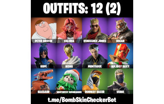 UNIQUE - Peter Griffin, Valeria [12 Skins, 15 Axes, 11 Emotes, 16 Gliders and MORE!]