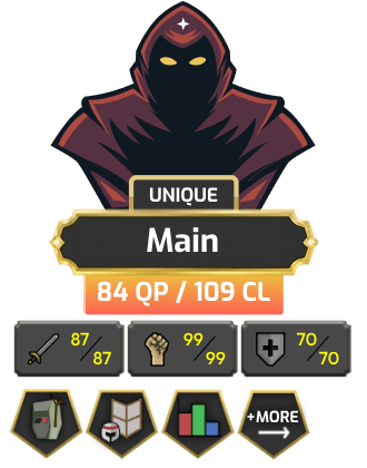 Main | Starter | Pure - 70 DEF | TTL: 1288 | CL: 109 | QP: 84 [87 ATT | 99 STR | 70 DEF | 71 Prayer  + MORE!]