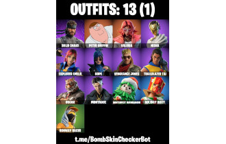 UNIQUE - Peter Griffin, Valeria [13 Skins, 13 Axes, 14 Emotes, 16 Gliders and MORE!]