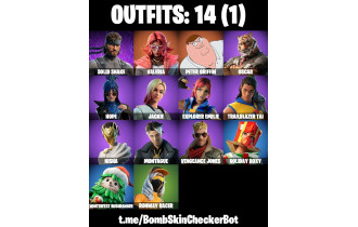 UNIQUE - Peter Griffin, Valeria  [14 Skins, 15 Axes, 17 Emotes, 19 Gliders and MORE!]