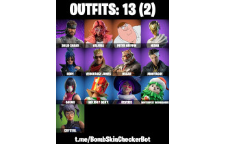 UNIQUE - Peter Griffin, Valeria [13 Skins, 13 Axes, 10 Emotes, 11 Gliders and MORE!]