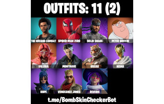 UNIQUE - Peter Griffin, Valeria [11 Skins, 12 Axes, 9 Emotes, 9 Gliders and MORE!]