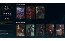 Unranked -  62 Skins, 154 Champs [1x Mythic Skin, 6145 BE, 279 LVL, 5 RP and MORE!]