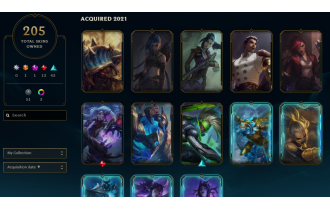 Unranked -  205 Skins, 156 Champs [1x Ultimate Skin, 2808 BE, 117 LVL, 50 RP and MORE!]