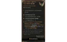 Banished Lord's Talisman[*DMG 60 | *15 %Life | 2 CoreSkills | *105 DMG_Overpower | 8.5 ATKSPD]