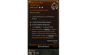 Legendary Amulet[Rogue | *13.2 CDR | *12 Crit | 2 Exploit]