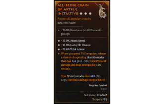 Legendary Amulet[*15 ATKSPD | *12 LHC | *72.6 TA]