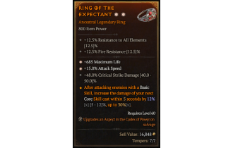 Legendary Ring[*15 ATKSPD | *685 Life | 48 DMG_Crit]