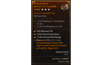 Legendary Ring[*9 Crit | *685 Life | *75 DMG_Crit]