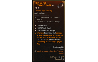 Legendary Ring[*15 ATKSPD | *182 DEX | *75 DMG_Vulnerable]