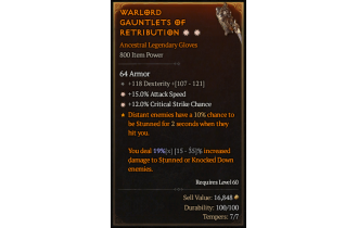 Legendary Gloves[*12 Crit | *15 ATKSPD]