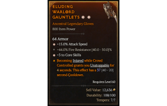 Legendary Gloves[*3 CoreSkills | *15 ATKSPD]