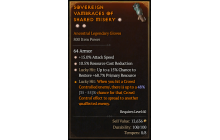 Legendary Gloves[*15 ATKSPD | *68.7 LH:Res | *10.5 RCR]