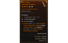 Legendary Gloves[*3 CoreSkills | *15 ATKSPD | 119 DEX]