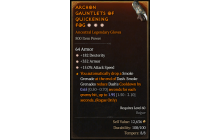 Legendary Gloves[*15 ATKSPD | *352 Armor | *182 DEX]