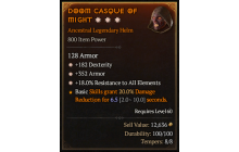 Legendary Helm[*18 ResistAll | *352 Armor | *182 DEX]