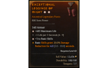 Legendary Pants[*3 BasicSkills | *685 Life]