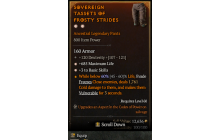 Legendary Pants[*3 BasicSkills | *685 Life | 120 DEX]