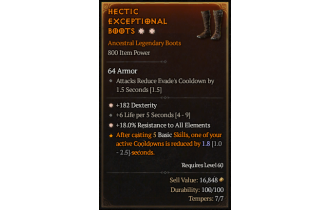 Legendary Boots[*18 ResistAll | *182 DEX]